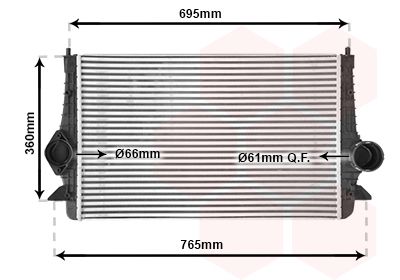 VAN WEZEL Kompressoriõhu radiaator 58004251